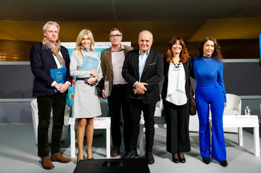 Group Juergen Boos; Annamaria Malato; Giorgio Zanchini; Mauro Mazza; Loretta Cavaricci; Roberta Scorranese