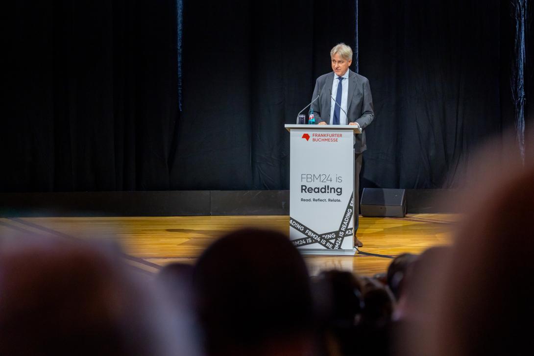 Opening Ceremony of Frankfurter Buchmesse and Italy Guest of Honour Pavilion 2024